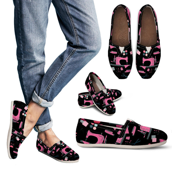 Sew Medley Women's Casual Shoes (Black)