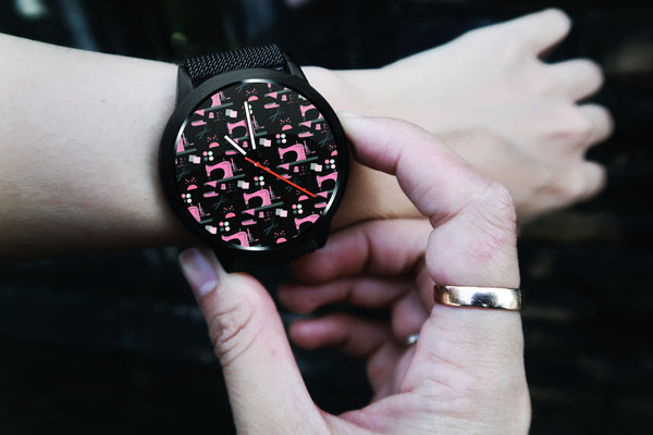 Sew Medley Watch (Black)