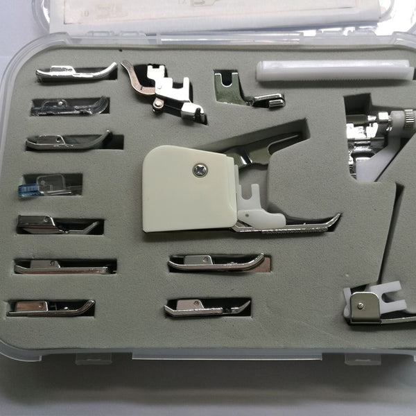 Universal 15PCS Sewing Machines Presser Foot Kit Set for Brother Janome Singer & Other Multi-functional Sewing Machine