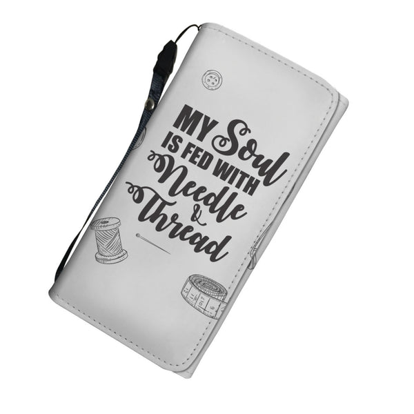 My Soul is Fed with Needle and Thread Women's Wallet