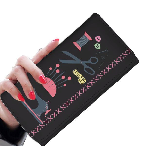 Sew Medley Women's Wallet  (Black)