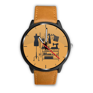 Classic Fashion Sewing Watch (Brown)