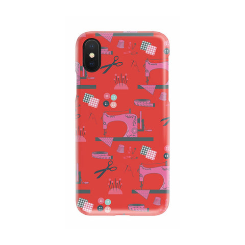 Red Sew Medley Phone Case